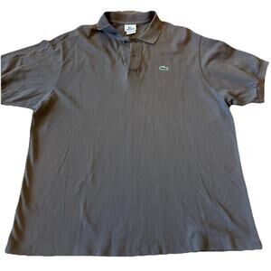 Lacoste Mens 3XL Polo Dark Brown Short Sleeve Crocodile Logo Cotton Euro 8, XXXL